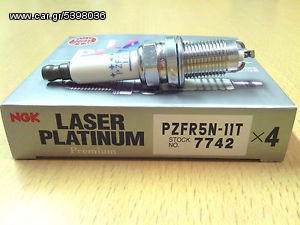 ΛΥΡΗΣ NGK SPARK PLUG LASER PLATINUM PZFR5N-11T 7742