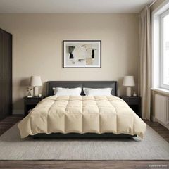 vidaXL Καλοκαιρινό Παπλωματοθήκη 220 x 260 cm Καλοκαίρι Κρεμ