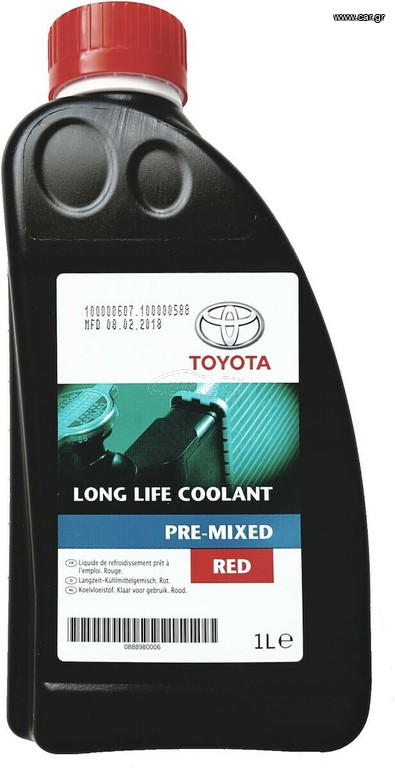 Toyota Genuine Αντιψυκτικό RED Pre Mixed 1Lt