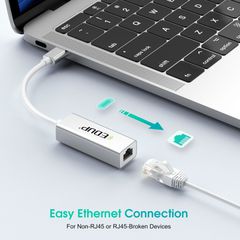 EDUP EP-9802 10/100/1000Mbps Type-C LAN Adapter-thumb-2