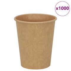 vidaXL Χάρτινα κύπελλα καφέ 1000 τεμάχια 8oz 200ml καφέ