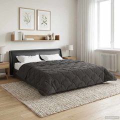 vidaXL Χειμερινό Παπλωματοθήκη 220 x 260 cm Χειμώνας Ανθρακί