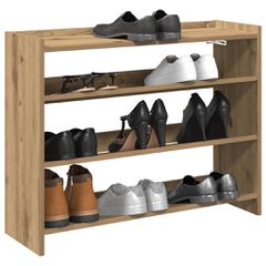Ράφι παπουτσιών vidaXL Artisan Oak 80x25x62 cm Κατασκευασμένο ξύλο