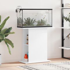 vidaXL Βάση Ενυδρείου Λευκή 75x36x72,5 εκ. από Μηχανικά επεξεργασμένο ξύλο