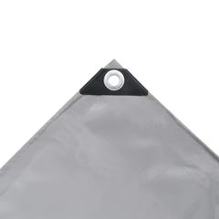 vidaXL Μουσαμάς 650 γρ./μ.² Γκρι 3 x 4 μ.-thumb-2