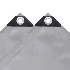 vidaXL Μουσαμάς 650 γρ./μ.² Γκρι 3 x 4 μ.-thumb-3