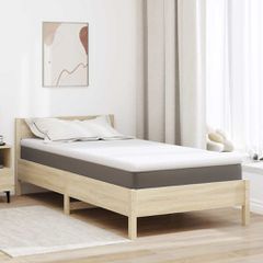 vidaXL Στρώμα επικάλυψης Λευκό 90 x 200 cm Υφασμα Jacquard