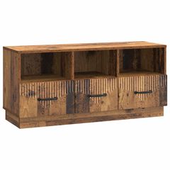 Ντουλάπι TV με συρτάρι Παλαιωμένο ξύλο 102 x 34,5 x 47 εκ 895373