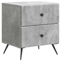 Κομοδίνο με συρτάρι Γκρι Σκυροδέματος 43 x 34,5 x 47,5 εκ 895451