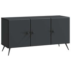 Ντουλάπι TV Μαύρο 99 x 34,5 x 50 εκ. Επεξεργασμένο Ξύλο 895636