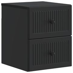Τοίχου Κρεμαστό Κομοδίνο Μαύρο 33 x 34,5 x 40 εκ 897957