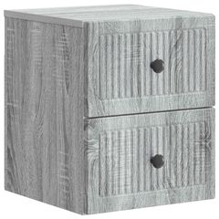 Τοίχου Κρεμαστό Κομοδίνο Γκρι Sonoma 33 x 34,5 x 40 εκ 897967