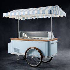 Καρότσι Παγωτού Επαγγελματικό Custom – Υψηλής Αισθητικής & Απόδοσης Κατασκευή - INOX24