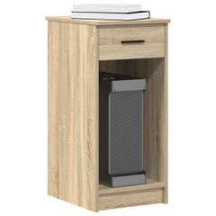 vidaXL Βάση πύργου υπολογιστή με συρτάρι Δρυς sonoma 35x45x77 cm