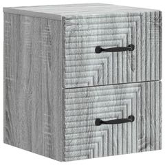 Τοίχου Κρεμαστό Κομοδίνο Γκρι Sonoma 34,5 x 33 x 40 εκ 898647