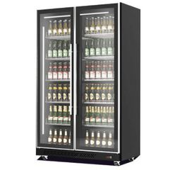ΠΡΟΣΦΟΡΑ!!! KARAMCO ALG1100-2M (758Lit - 112x63,5x199,5cm / 220V - 50/60 Hz) Μαύρο Ψυγείο Διπλό Αναψυκτικών με Ανεμιστήρα & Διπλό Τζάμι (+2ºC/+8ºC)