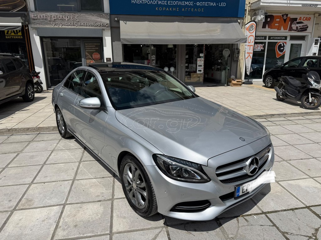 Mercedes-Benz C 180 2015 BLUETEC-ΗΛΕΚΤΡΙΚΗ ΟΡΟΦΗ
