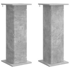 Βάση φυτών 2 τμχ. Γκρι Σκυροδέματος 30,5 x 30 x 80,5 εκ 899769