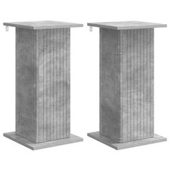 Βάση φυτών 2 τμχ. Γκρι Σκυροδέματος 30,5 x 30 x 60,5 εκ 899787
