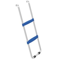 Σκάλα τραμπολίνο 32/63 cm 2 σκαλοπάτια σκάλα εισόδου σκάλα τραμπολίνο έως 150 κιλά με σκελετό από γαλβανισμένο χάλυβα μπλε