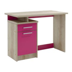 Γραφείο εργασίας Looney pakoworld χρώμα castillo-ροζ 100x55x75εκ