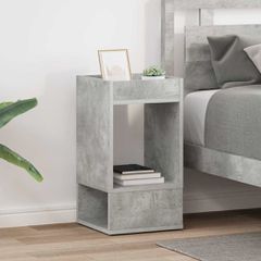 vidaXL End Table 2 pcs Σκυρόδεμα Γκρι 30 x 30 x 56 εκ.