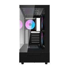 Darkflash DPX90 θήκη υπολογιστή (μαύρο) + 3 ανεμιστήρες-thumb-4