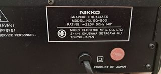NIKKO EQ-500 GRAPHIC EQUALIZER-thumb-4