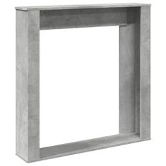 vidaXL Πλαίσιο Τζακιού Γκρι Σκυρ. 100x20x100 εκ. από Επεξ. Ξύλο-thumb-5
