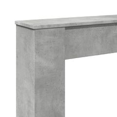 vidaXL Πλαίσιο Τζακιού Γκρι Σκυρ. 100x20x100 εκ. από Επεξ. Ξύλο-thumb-6