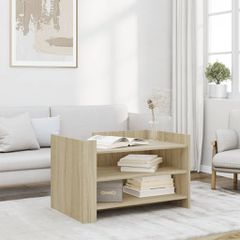 vidaXL Τραπεζάκι Σαλονιού Sonoma Δρυς 80x50x50 εκ. Επεξεργασμένο Ξύλο