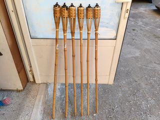 Σετ 6 Δάδες μπαμπού κήπου 120cm-thumb-1