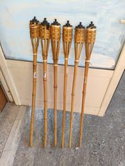 Σετ 6 Δάδες μπαμπού κήπου 120cm-thumb-2
