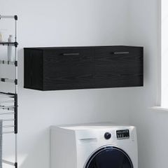 vidaXL Ντουλάπα Τοίχου Επιτοίχιο Μαύρη δρυς 100 x 36.5 x 35 cm