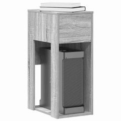 vidaXL Βάση πύργου υπολογιστή με συρτάρι Γκρι Sonoma 30x44x74 εκ.