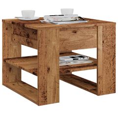 vidaXL Τραπεζάκι σαλονιού Παλιό ξύλο 55,5x55x45 cm Κατασκευασμένο ξύλο