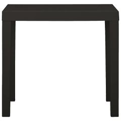 vidaXL Τραπέζι Κήπου Ανθρακί 79 x 65 x 72 εκ. από Πλαστικό-thumb-1