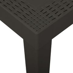 vidaXL Τραπέζι Κήπου Ανθρακί 79 x 65 x 72 εκ. από Πλαστικό-thumb-3