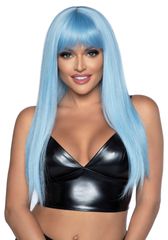 Long straight bang wig