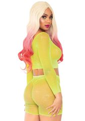 Leg Avenue Crop top & Biker shorts os