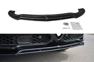 Maxton Design Alfa Romeo Stelvio 2016+ μπροστινό splitter έτοιμο μαύρο γυαλιστερό abs άριστης ποιότητας MAXTON