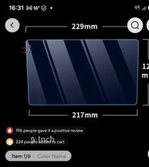 τζαμάκια tempered glass για οθόνη 9 inch