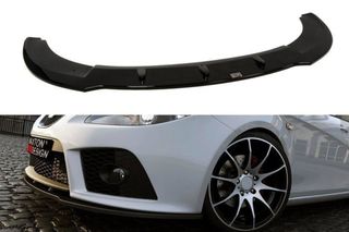 Maxton Desig μπροστινό splitter Cupra, FR προφυλακτηρες Seat Leon 2005-2009 abs πλαστικό μαύρο γυαλιστερό