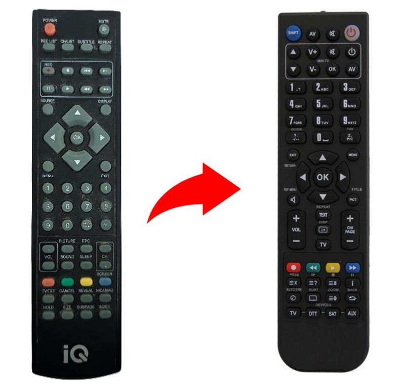 IQ LED TV REPLACEMENT REMOTE CONTROL