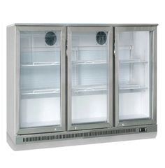 ΠΡΟΣΦΟΡΑ!!! KARAMCO GN-320LS (133,5x50,5x89,5cm) Επιτραπέζιο Ψυγείο Βιτρίνα Back Bar με 3 Συρόμενες Πόρτες +2/+10°C - Inox/Λευκό