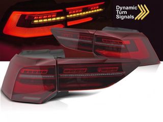 ΦΑΝΑΡΙΑ ΠΙΣΩ LED tail light set Volkswagen Golf VIII 2019-2024 hatchback, with red base, left and right