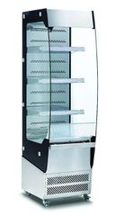 ΠΡΟΣΦΟΡΑ!!! KARAMCO FS-220L (220 Lit - 49,5x67,4x174,2cm) Τροχήλατη Επιδαπέδια Ψυχόμενη Βιτρίνα με LED & Αέρα & Κουρτίνα +4ºC/+12ºC