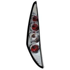 Πίσω φανάρια Fiat Punto 3D (2000+) - chrome - σετ 2τμχ.