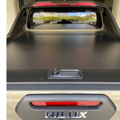 TOYOTA Hilux 2015 + ( 4 DOOR ) Χειροκίνητο Ρολό Αλουμινίου (Roll Shutter / Canopy Cover /Καπάκι Καρότσας )SUNK TYPE + + ABS SEQUENTIAL ROLL BAR-thumb-1
