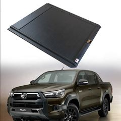 TOYOTA Hilux 2021 + ( 4 DOOR ) Χειροκίνητο Ρολό Αλουμινίου (Roll Shutter / Canopy Cover /Καπάκι Καρότσας ) SUNK TYPE